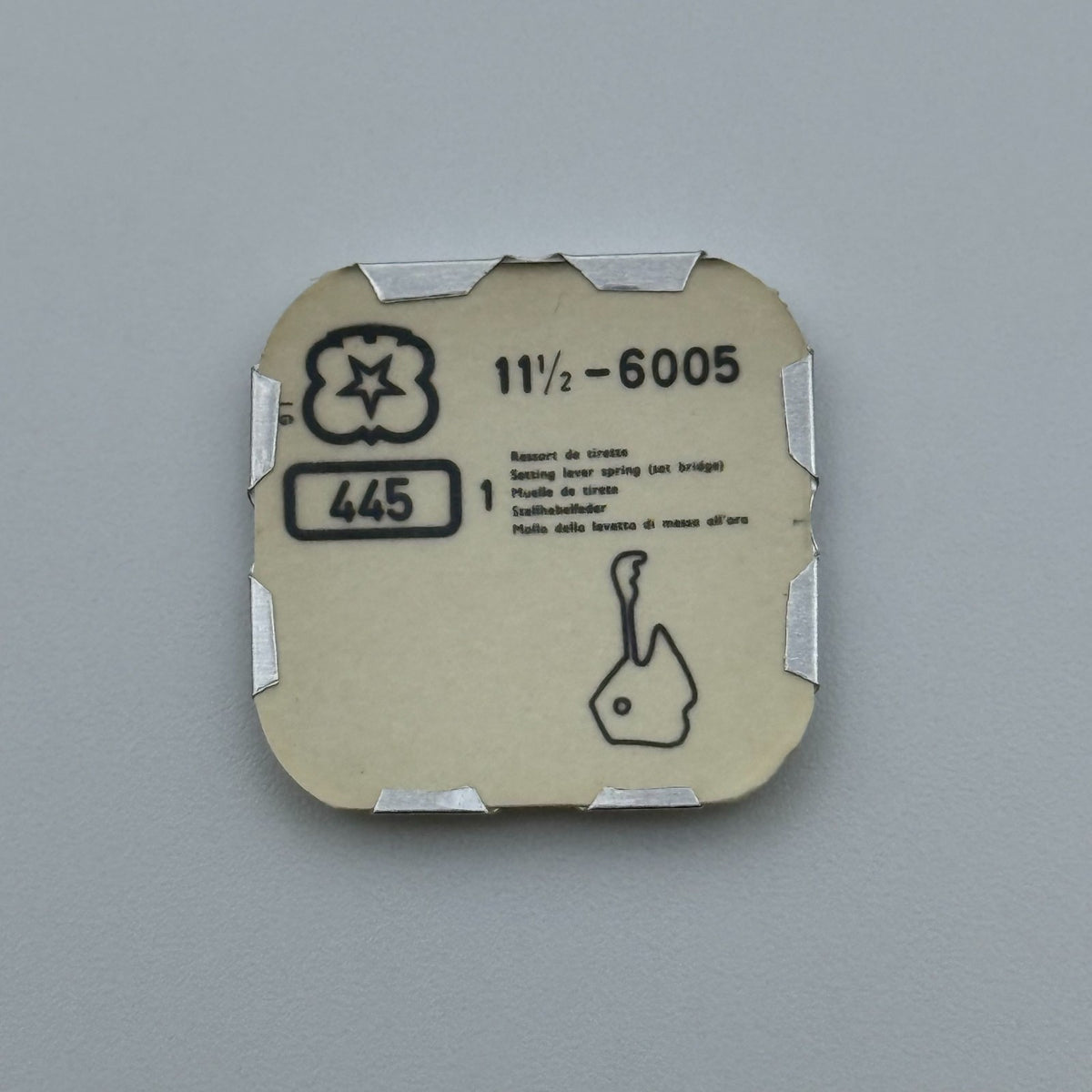 Venus 6005 Setting Lever Spring - 11 1/2 - 445 - New Old Stock - Watch Parts