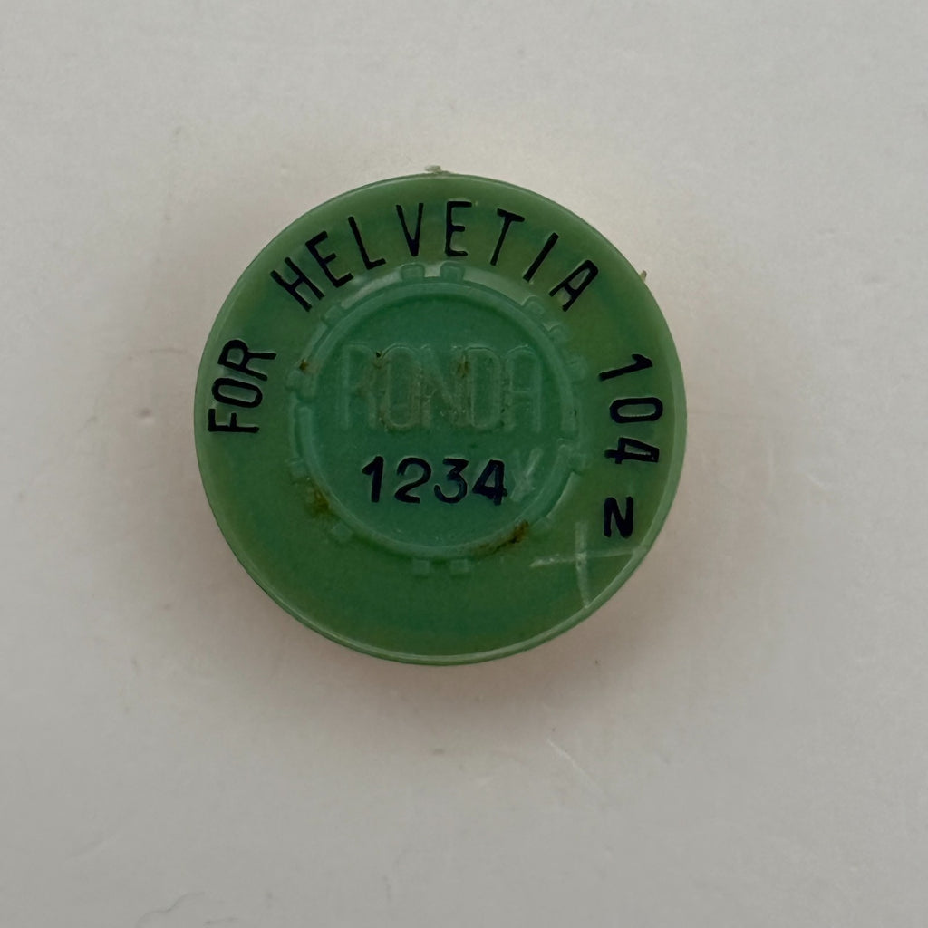 Helvetia 104N Balance Wheel Complete And Spring Ronda 1234 Watch Movement Parts
