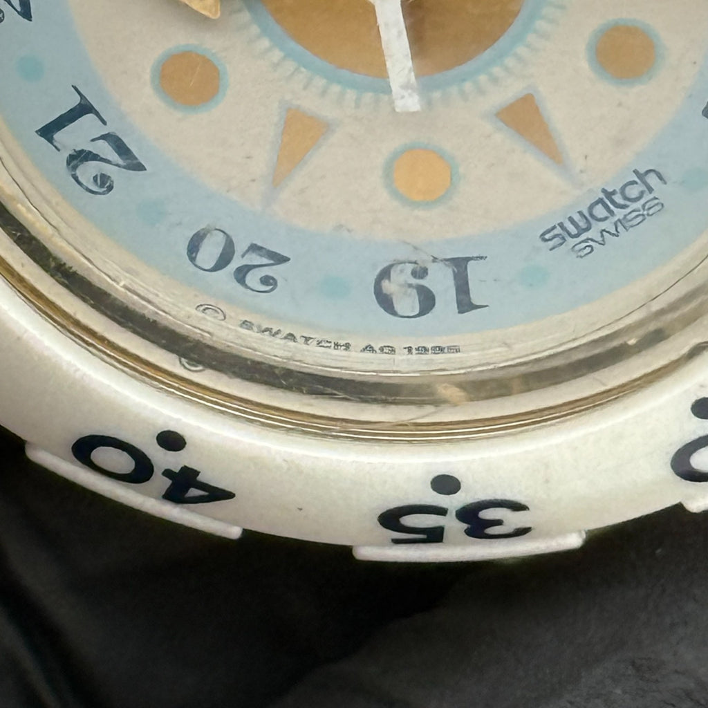 Vintage Swatch Scuba 200 Watch SDK126 Creme De La Creme 1996 Swiss 40mm Parts
