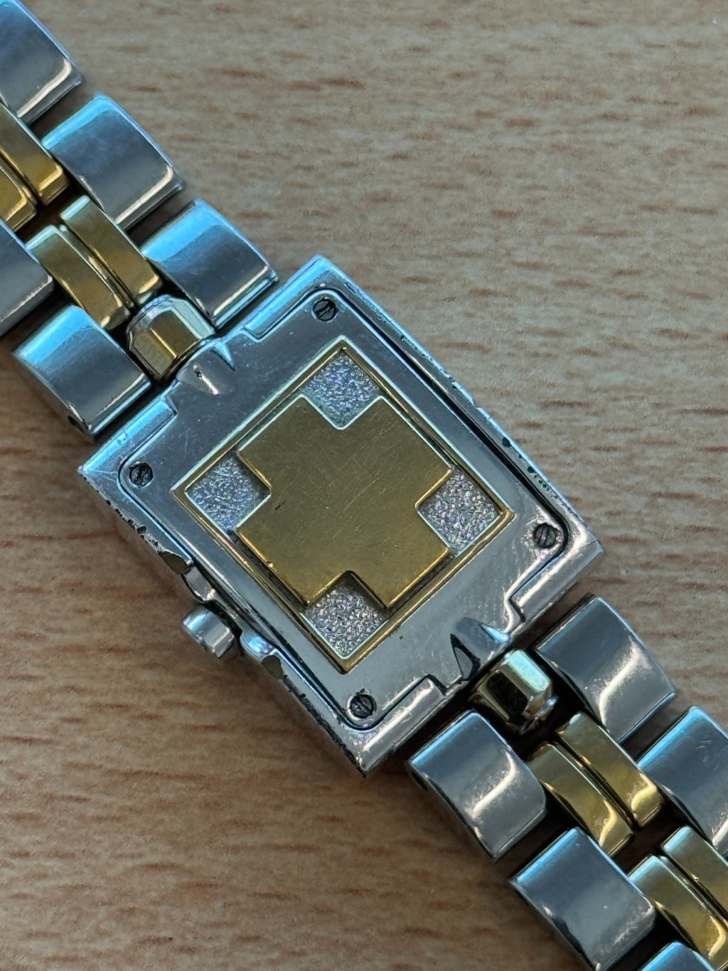 Rotary Reversible Double Bracelet Ladies Watch RARE Working Two Tone Strap 18mm