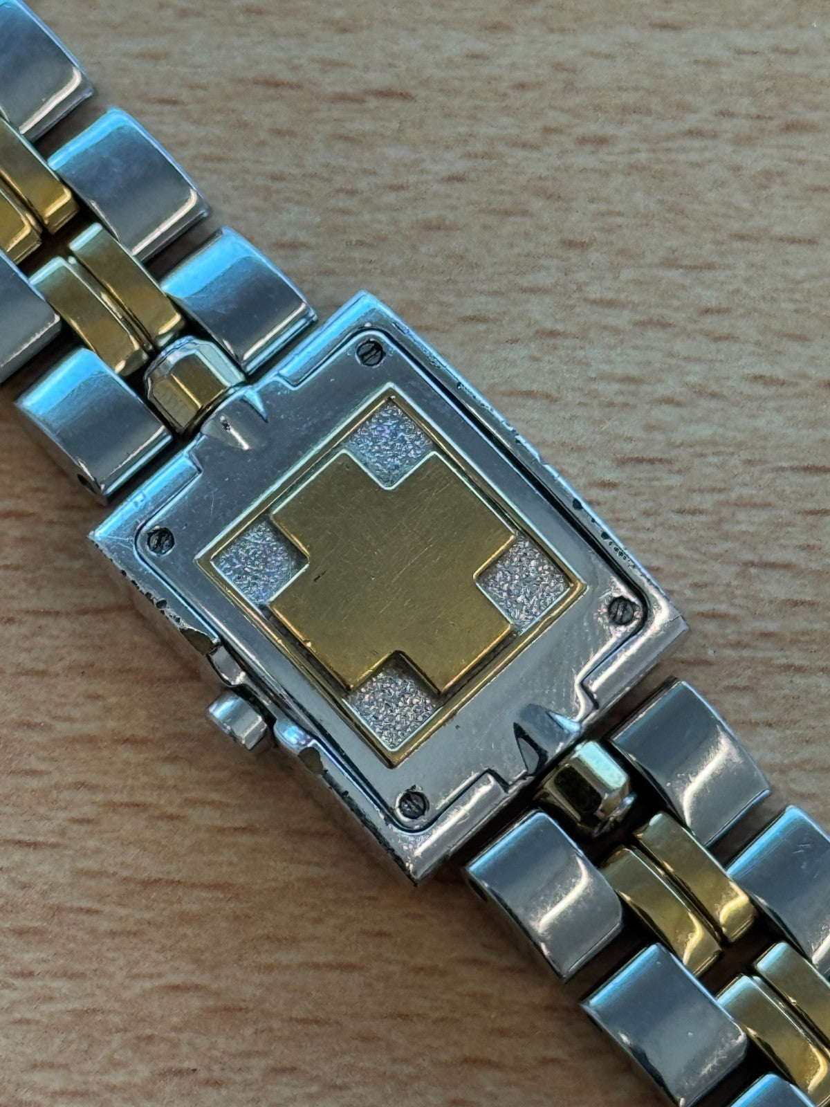 Rotary Reversible Double Bracelet Ladies Watch RARE Working Two Tone Strap 18mm