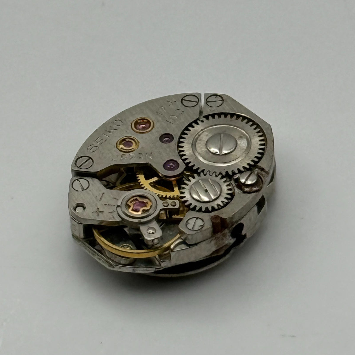 Seiko 10C Watch Movement Diashock Japan 17 Jewels Manual Wind Parts Repair 13mm