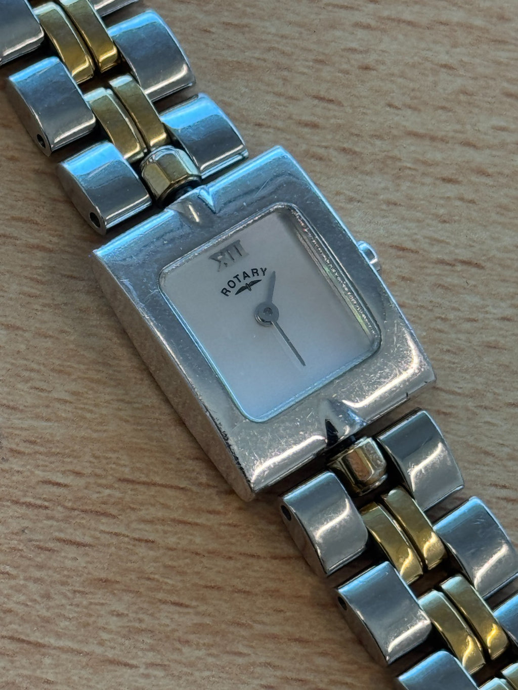 Rotary Reversible Double Bracelet Ladies Watch RARE Working Two Tone Strap 18mm