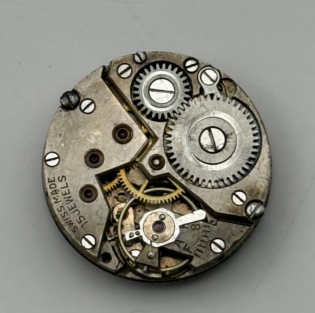 Record 103 Watch Movement 15 Jewels Swiss Manual Wind Parts Repair 19.6mm