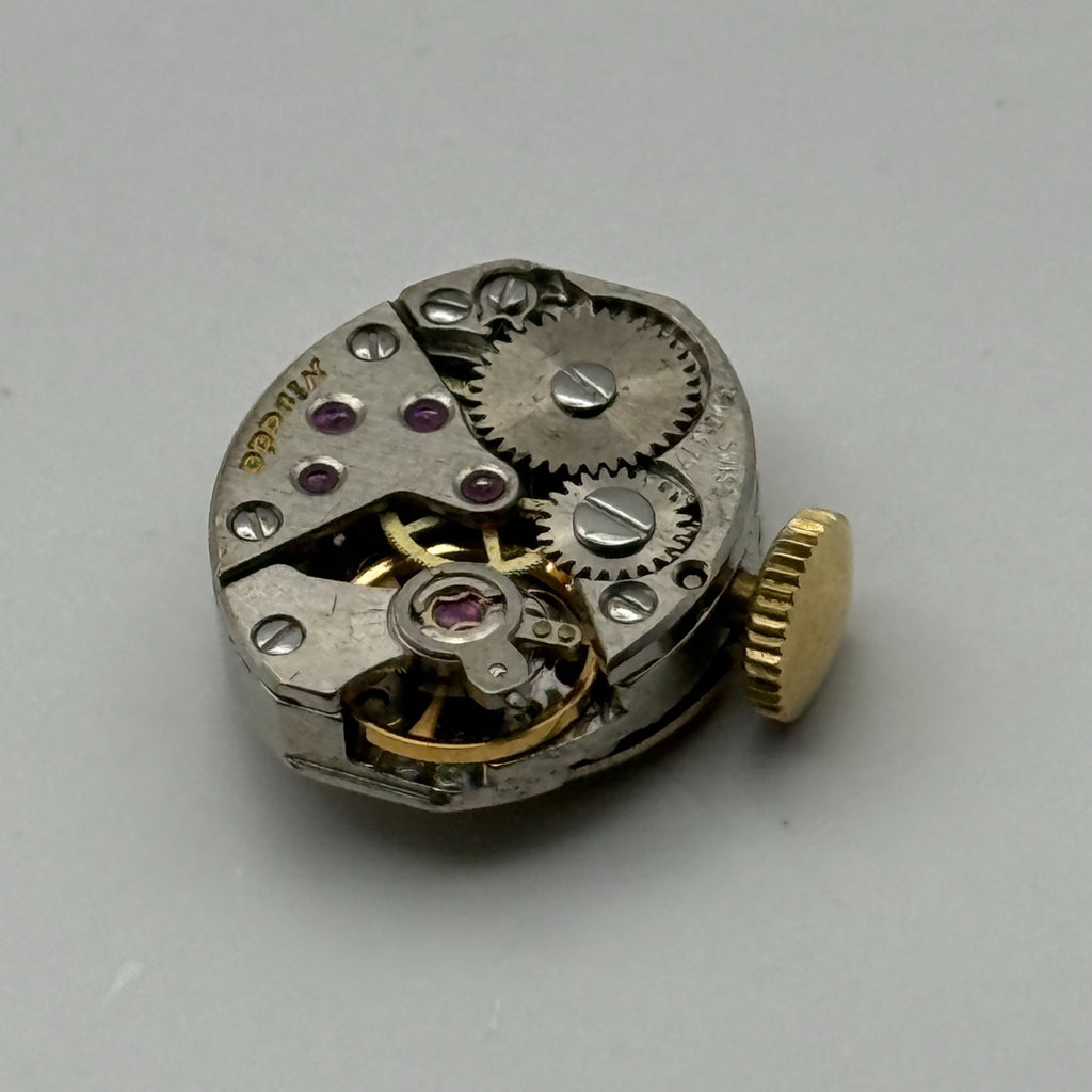 FEF 6630 Watch Movement Nivada 17 Jewels Swiss Manual Wind Parts Repair 13mm