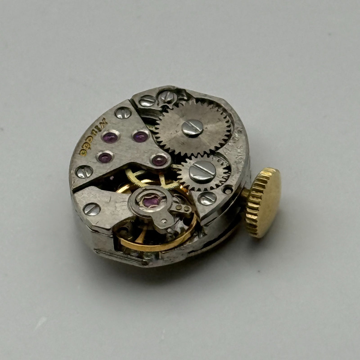 FEF 6630 Watch Movement Nivada 17 Jewels Swiss Manual Wind Parts Repair 13mm