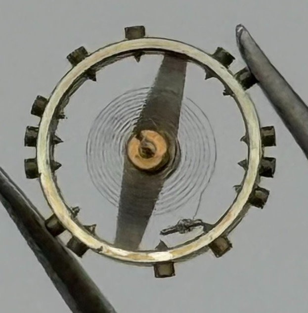 AS 976 1012 Balance Wheel Complete And Spring 29 M Watch Movement Parts NOS