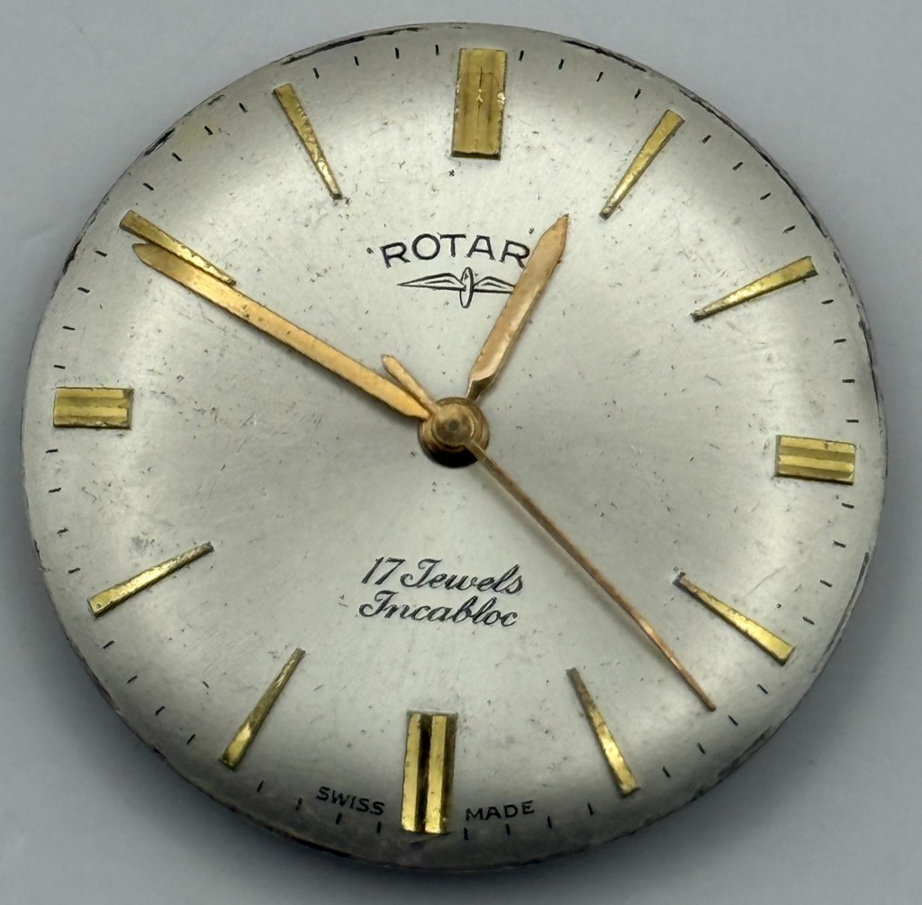 AS 1702/03 Watch Movement A. Schild 1702/03 Date Rotary Swiss Parts 25.9mm