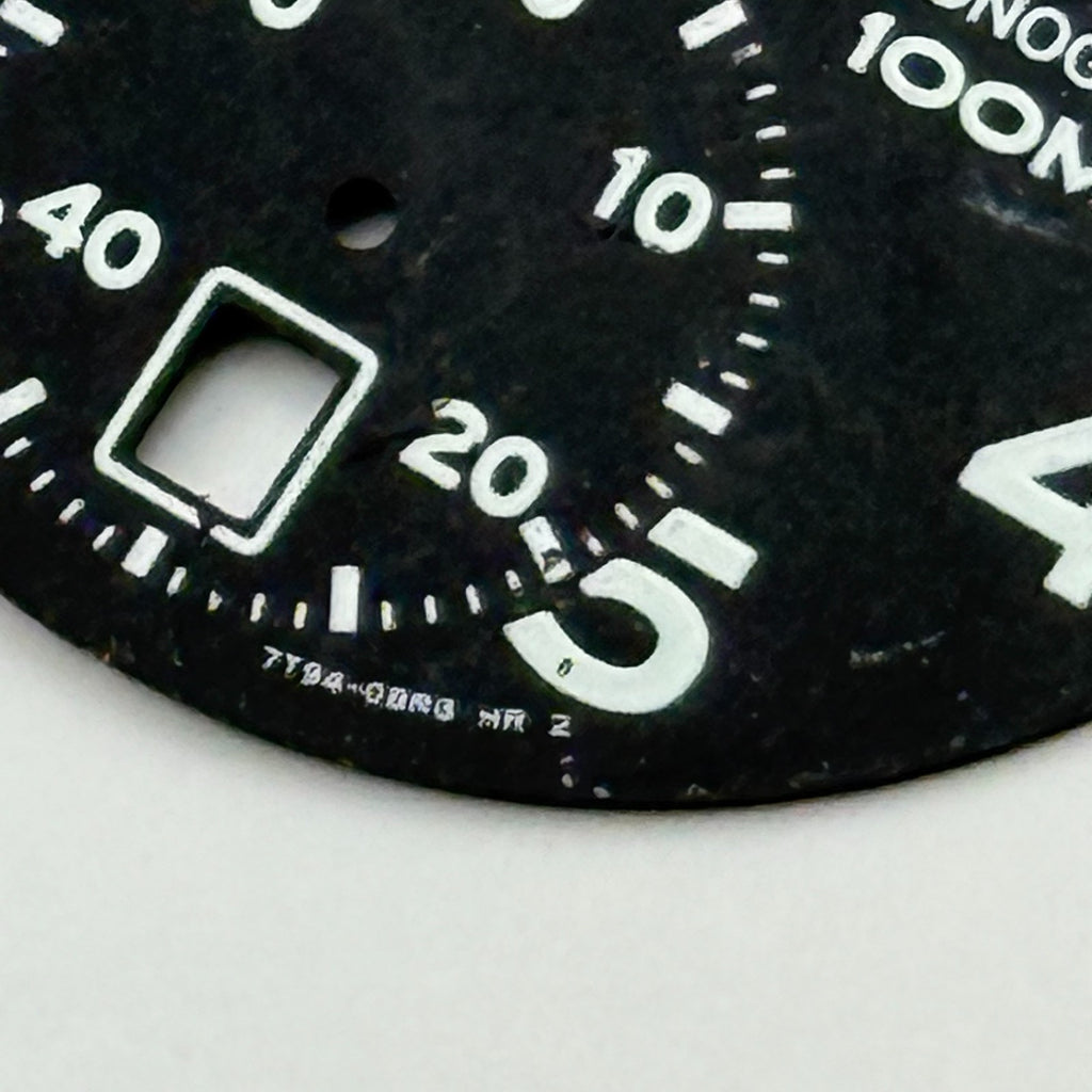 Seiko 7T94-0BR0 Watch Chronograph 100M Black Dial Spare Parts Repair 27.4mm