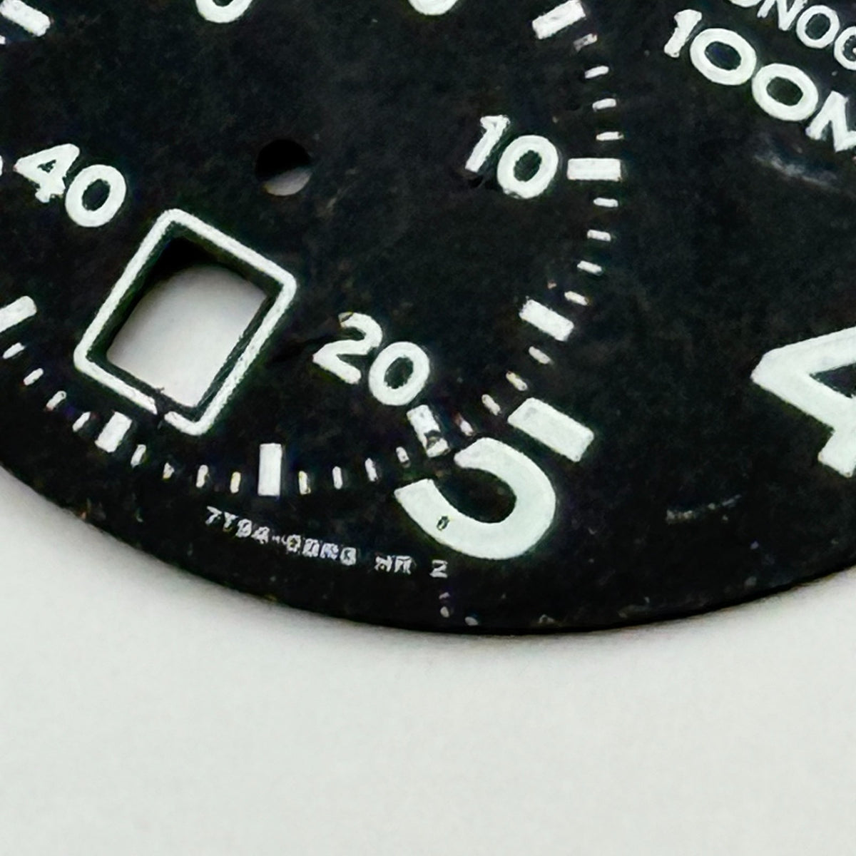 Seiko 7T94-0BR0 Watch Chronograph 100M Black Dial Spare Parts Repair 27.4mm