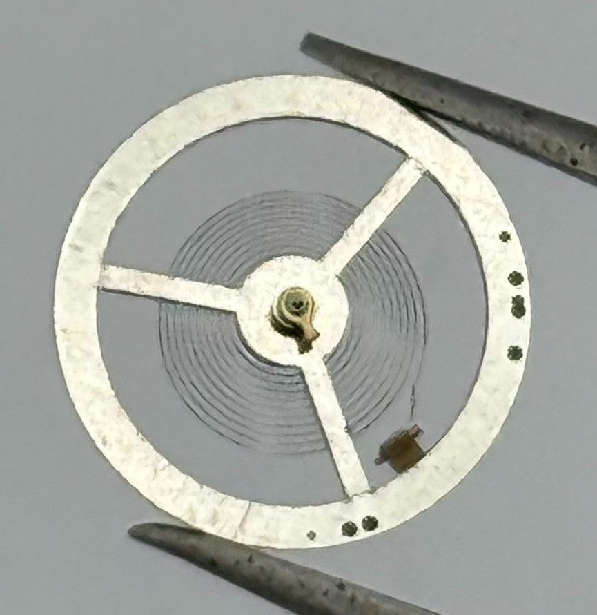 E.S. 50 Balance Wheel Complete And Spring 12’’’ 1400 Watch Movement Parts NOS