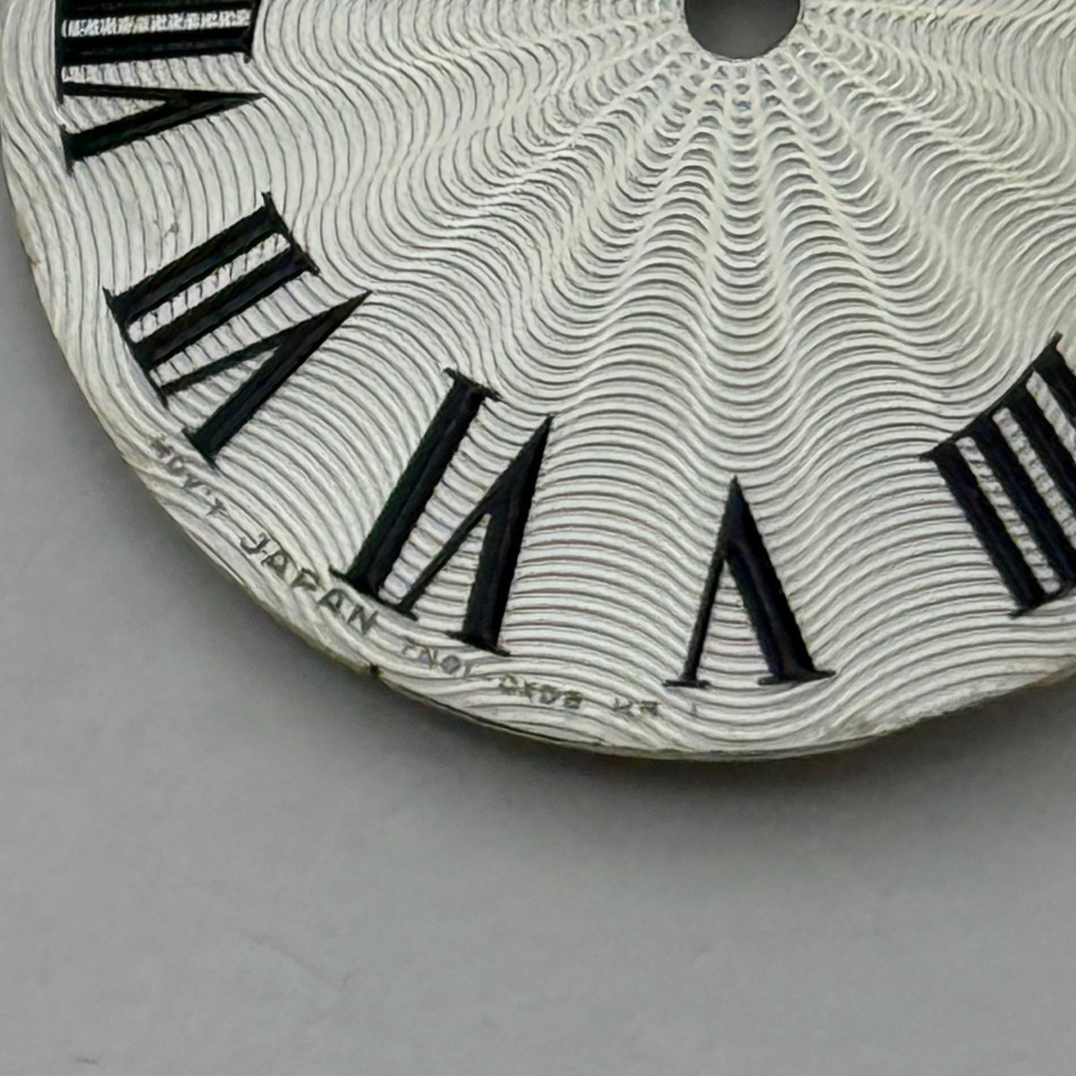 Seiko 7N01- 0AD8 Watch Dial Silver Japan Vintage Spare Parts Repair 22.5mm