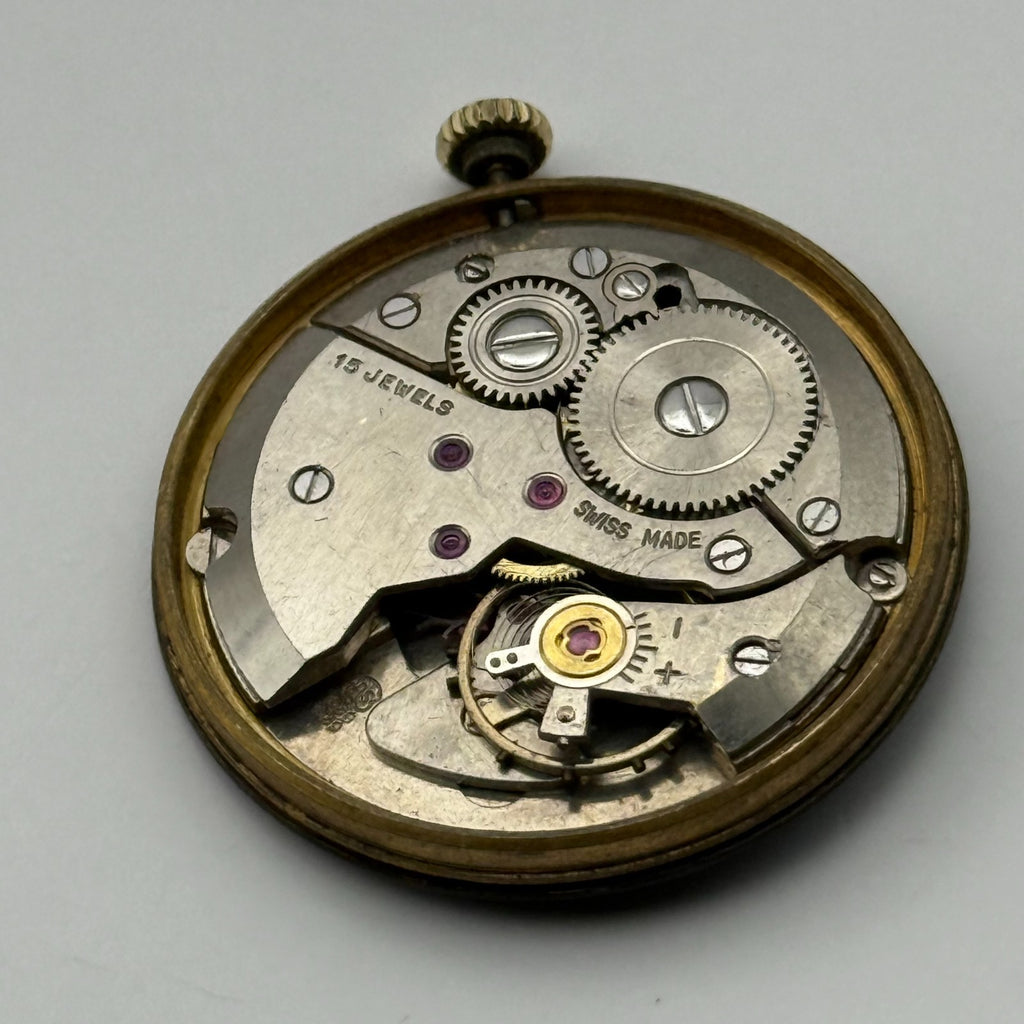 AS 1538 1539 Watch Movement A. Schild Avia Swiss 15Jewels Manual Wind Parts 26mm