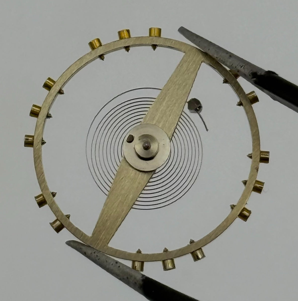 Buser 95 Balance Wheel Complete And Spring No 721 Watch Movement Parts NOS