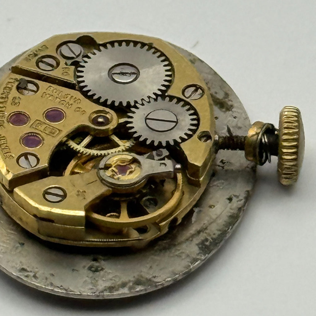Bulova 5BD Watch Movement - Ladies 23 Jewels - For Parts / Repair - 12.8mm