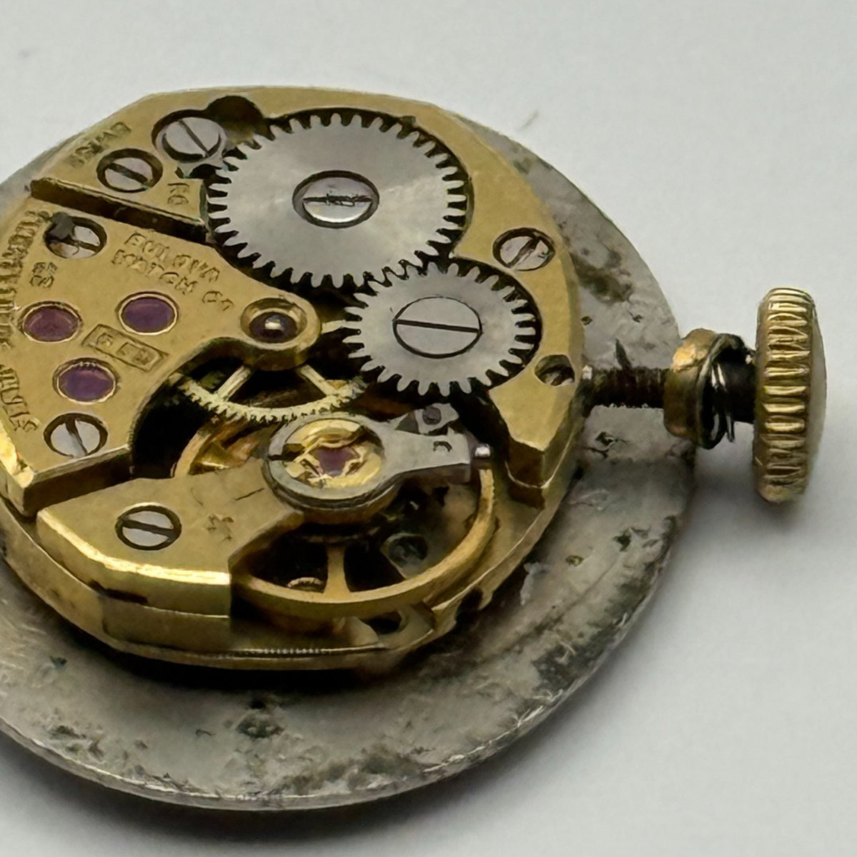 Bulova 5BD Watch Movement - Ladies 23 Jewels - For Parts / Repair - 12.8mm