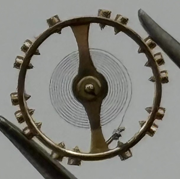 Revue 205 Balance Wheel Complete And Spring 5½’’’ 1349 Watch Movement Parts NOS