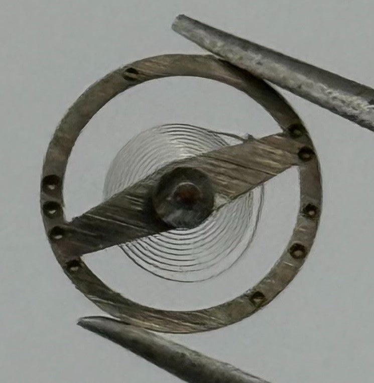 Brac 2051 Balance Wheel Complete And Spring 5¼’’’ 69 M Watch Movement Parts NOS