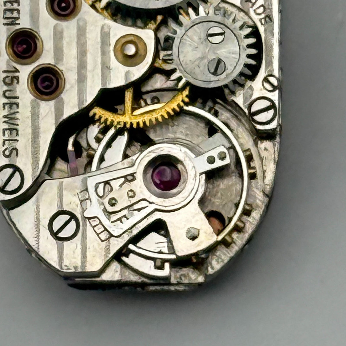 Ariste Racine Watch Movement Trebex 15J Swiss Manual Wind Parts Repair 12.7mm