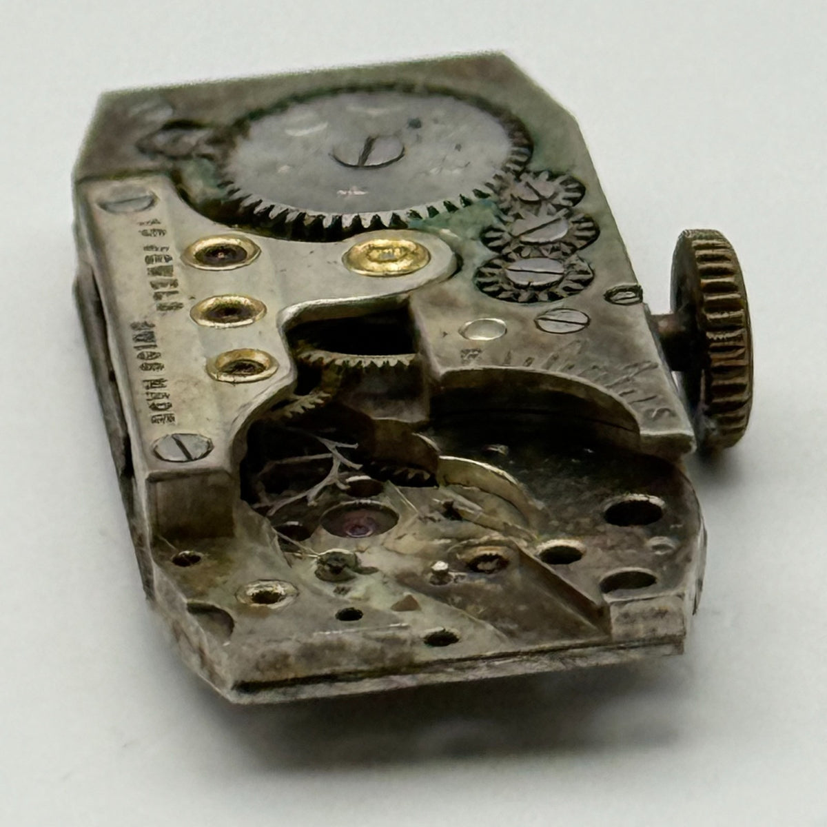Cyma Watch Movement Ladies 15 Jewels Swiss Manual Wind Vintage Parts Repair 12mm