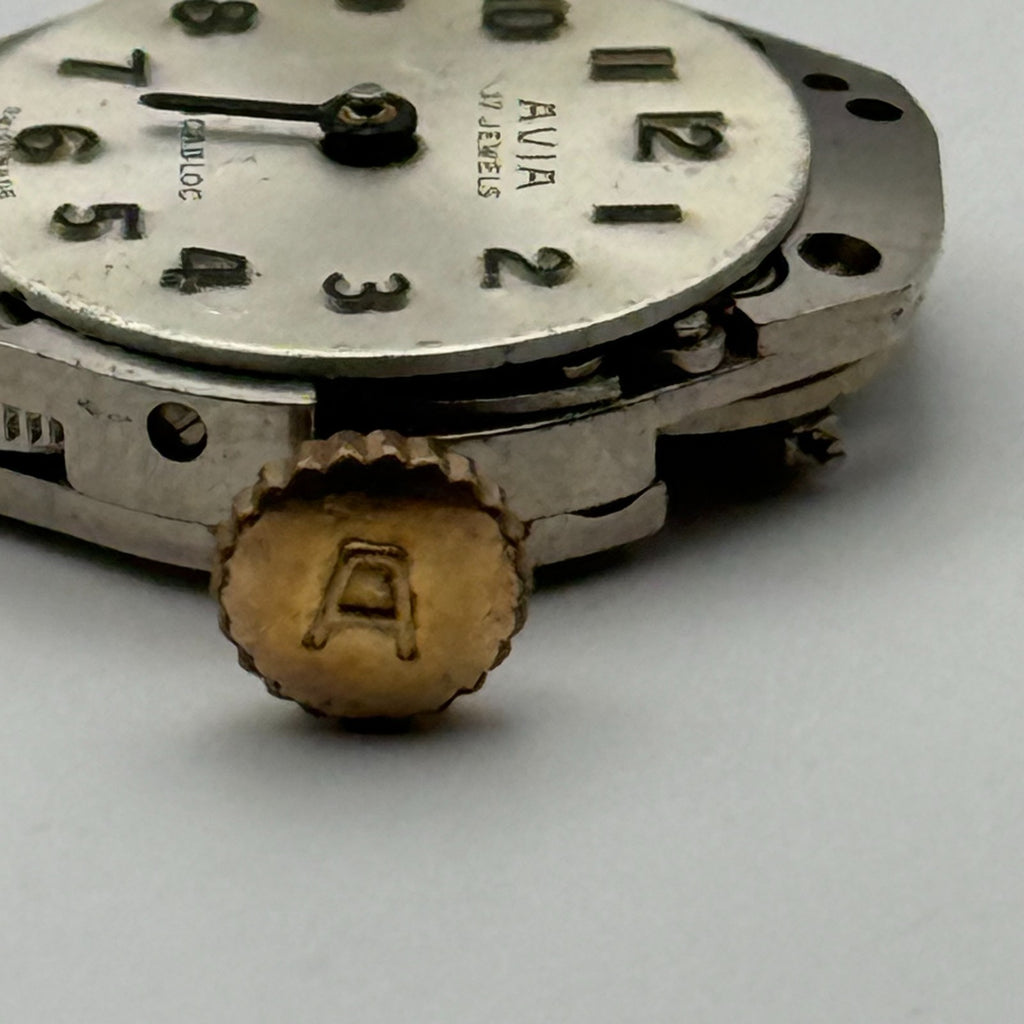 FEF 6662 Watch Movement Avia 17 Jewels Swiss Manual Wind Parts Repair 15.3mm
