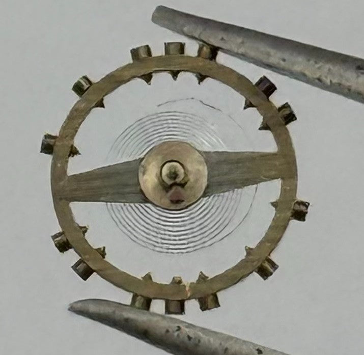 FHF 59-21 Balance Wheel Complete And Spring Renata 1353 Watch Movement Parts NOS