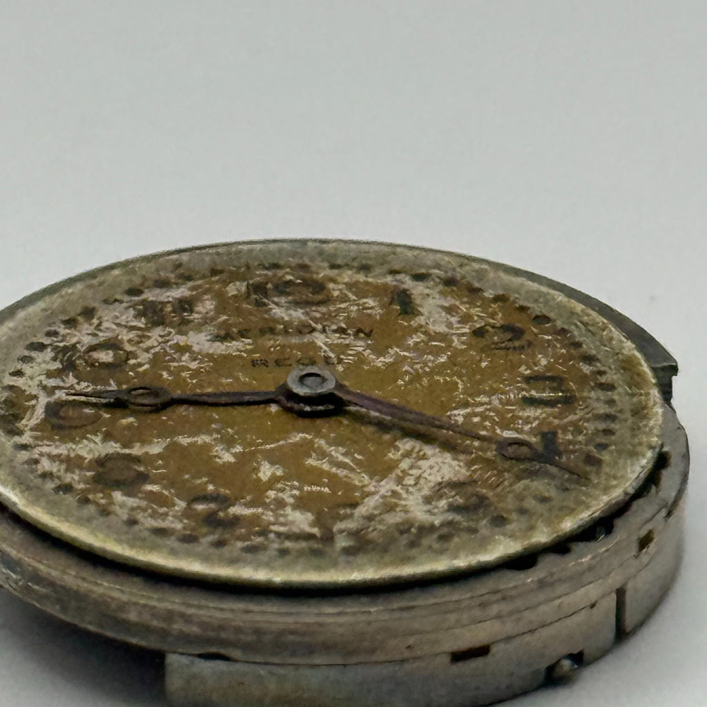 Meridian Regd Watch Movement 15 Jewels 6 Adjustments Manual Wind Parts 23.6mm