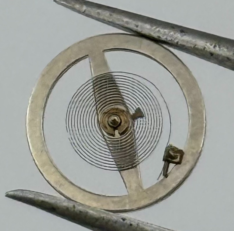 BFG 34 PL Balance Wheel Complete And Spring Renata 59 Watch Movement Parts NOS