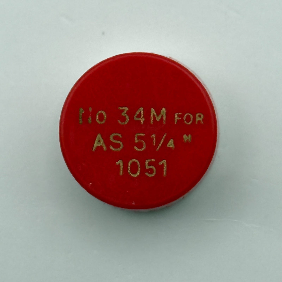 AS 1051 Balance Wheel Complete And Spring 5¼’’’ 34 M Watch Movement Parts