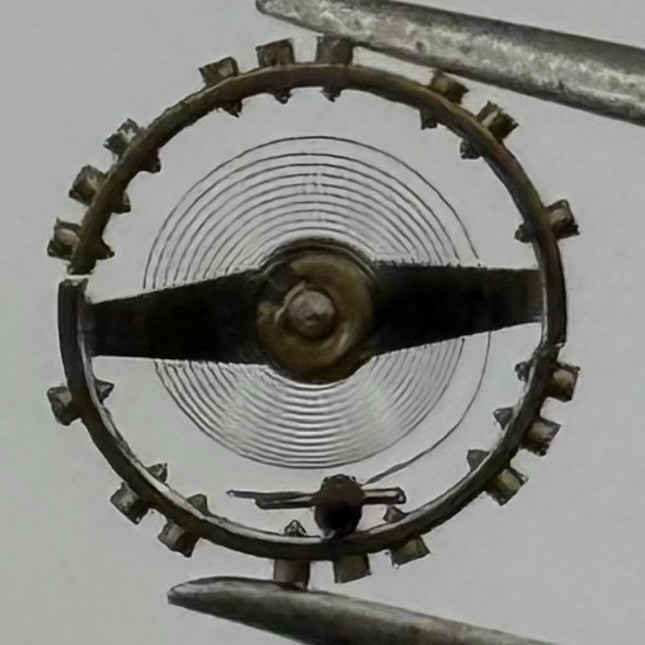 Peseux 100 Balance Wheel Complete And Spring 5¼’’’ Watch Movement Parts NOS