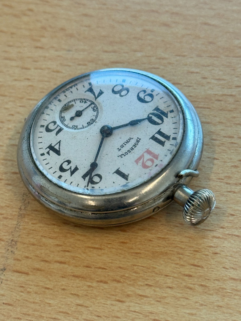 Ingersoll Midget Wrist Watch Vintage Original Guarantee In Case To Repair 39mm