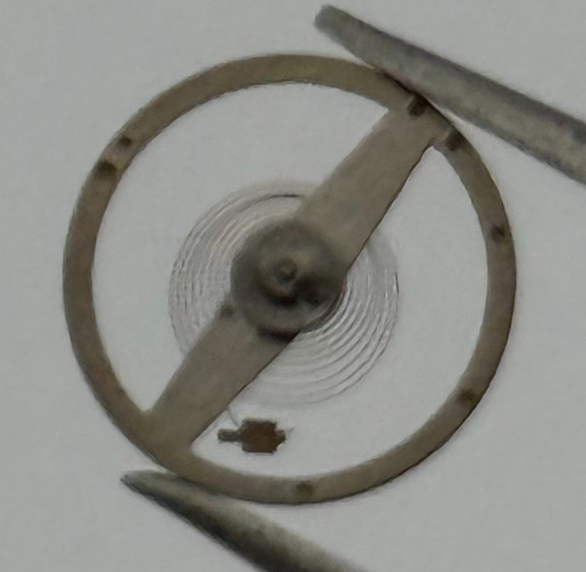 Ebosa 52 Balance Wheel Complete And Spring 5¼’’’ No 130 Watch Movement Parts NOS