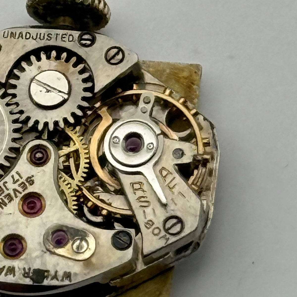 Wyler Incaflex Watch Movement 17 Jewels Swiss Manual Wind Parts Repair 15mm