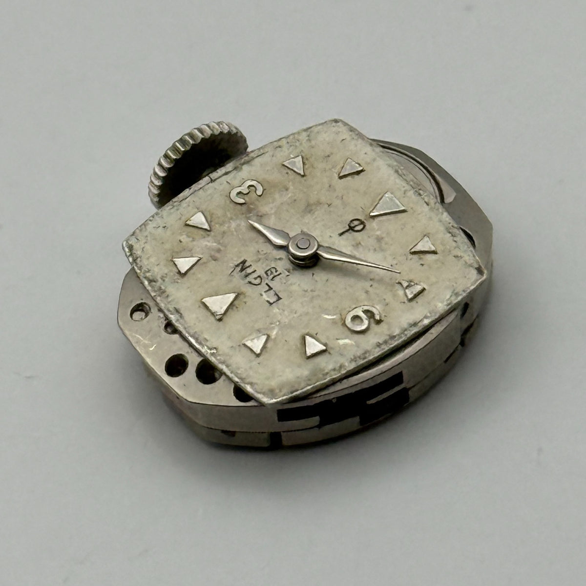 Elgin 832 Watch Movement 19 Jewels American Manual Wind Parts Repair 12.4mm