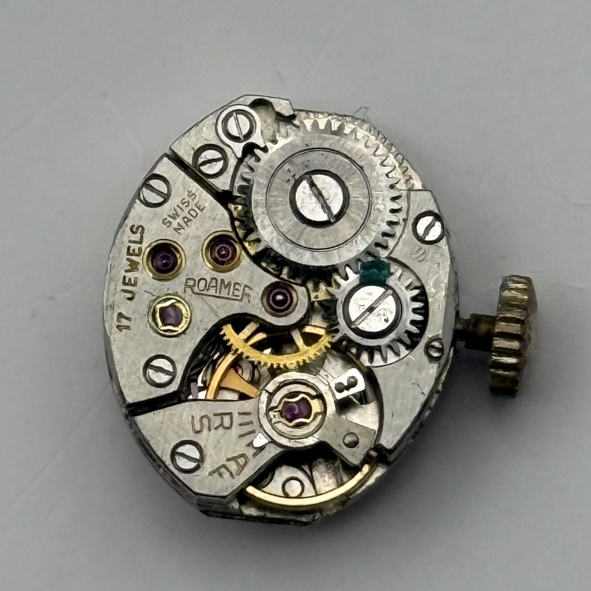 MST 389 Watch Movement Running Roamer 17J Swiss Manual Wind Parts Repair 13.1mm