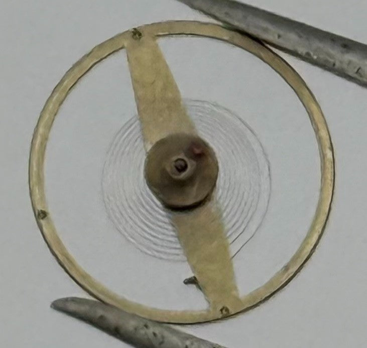 Oris 671 672 Balance Wheel Complete And Spring 8¾’’’ 1724 M Watch Movement Parts