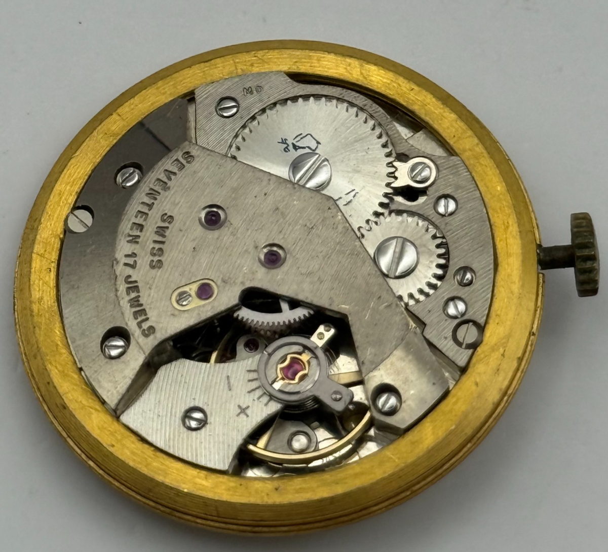 AS 1795 Watch Movement - A. Schild 1795 Rotary - For Parts / Repair - 30.6mm