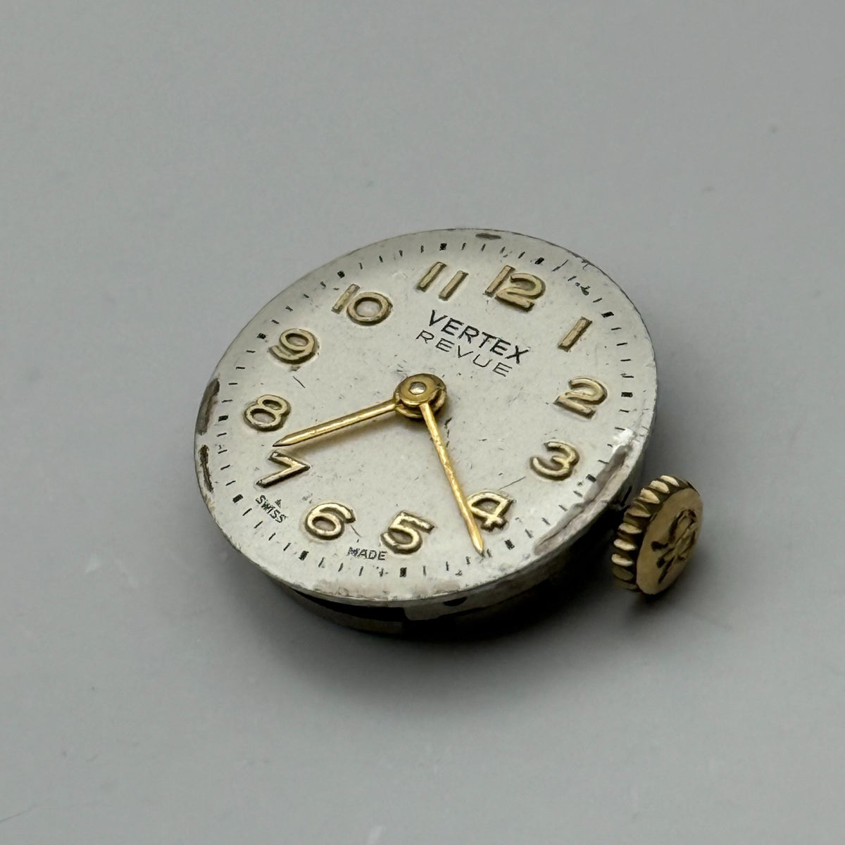 Vertex Revue 89 Watch Movement Swiss 17J Manual Wind Parts Repair Spares 15.2mm