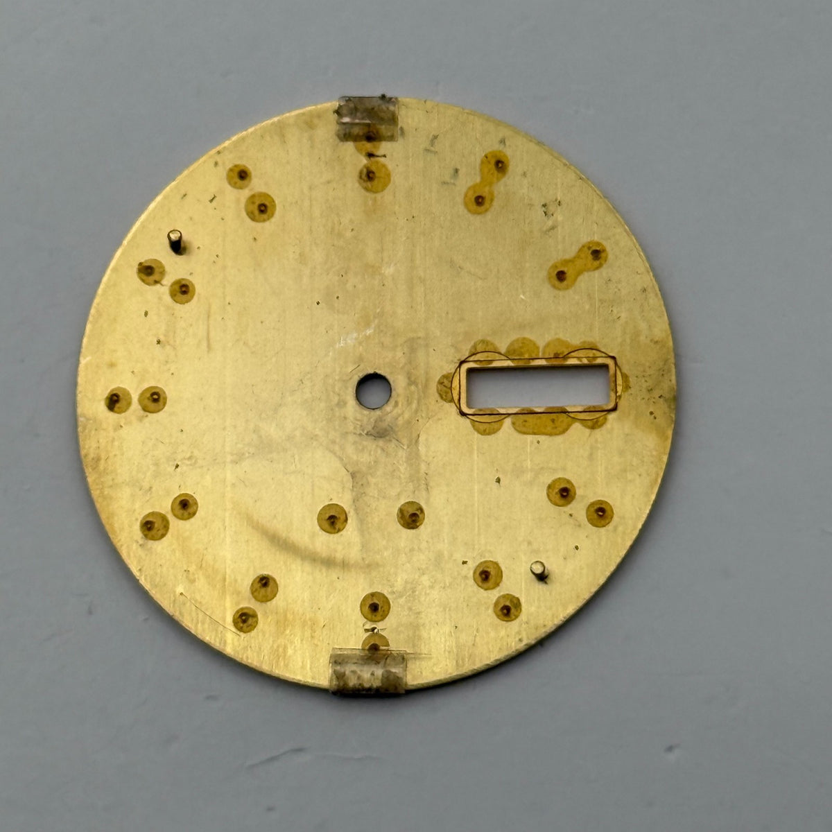 Seiko V743-8D68 Watch Dial Sapphire 100M Gold Tone Spare Parts Repair 29.4mm