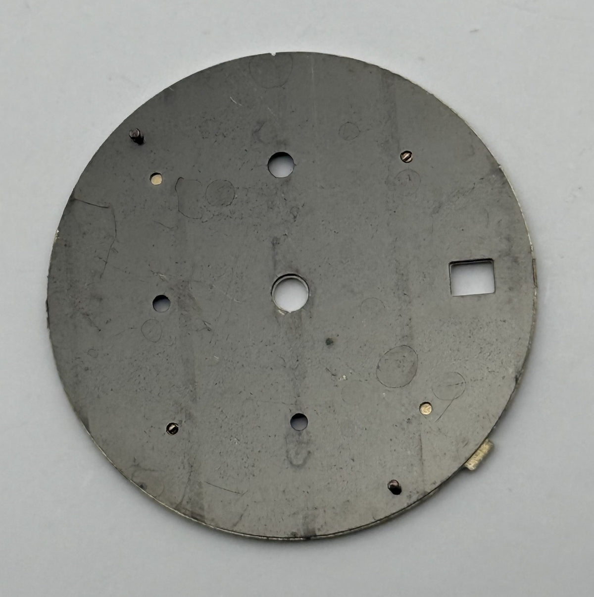 Seiko 7T32-7C68 Watch Dial Chronograph Alarm White Spare Parts Repair 27.4mm