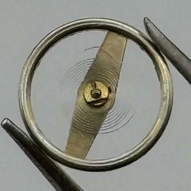 RL 8013 Balance Wheel Complete And Spring 8¾''' 1458 Watch Movement Parts NOS