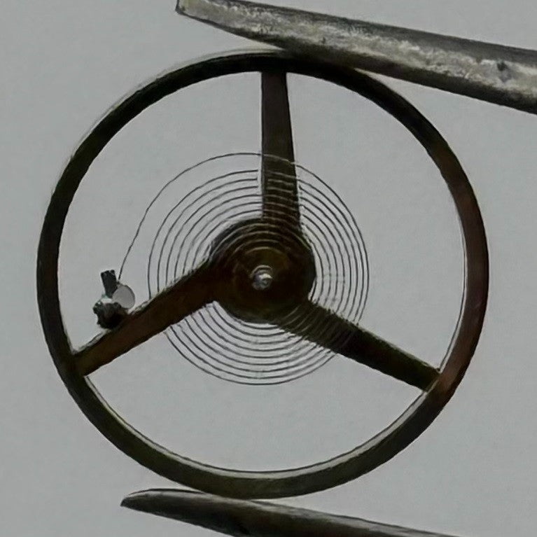 UT 530 6360 6470 Balance Wheel Complete And Spring 1455 M Watch Movement Parts