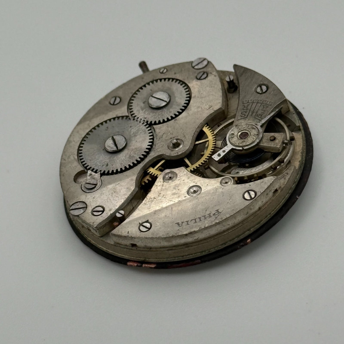 Swiss Lever Pocket Watch Movement - Philia - Parts / Repair 41.1mm