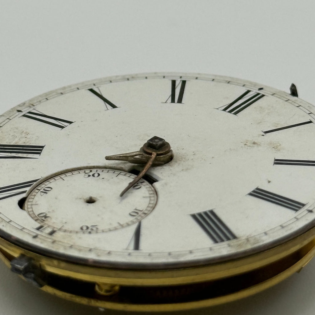 English Lever Pocket Watch Movement - James Reid & Co. Coventry - Parts / Repair