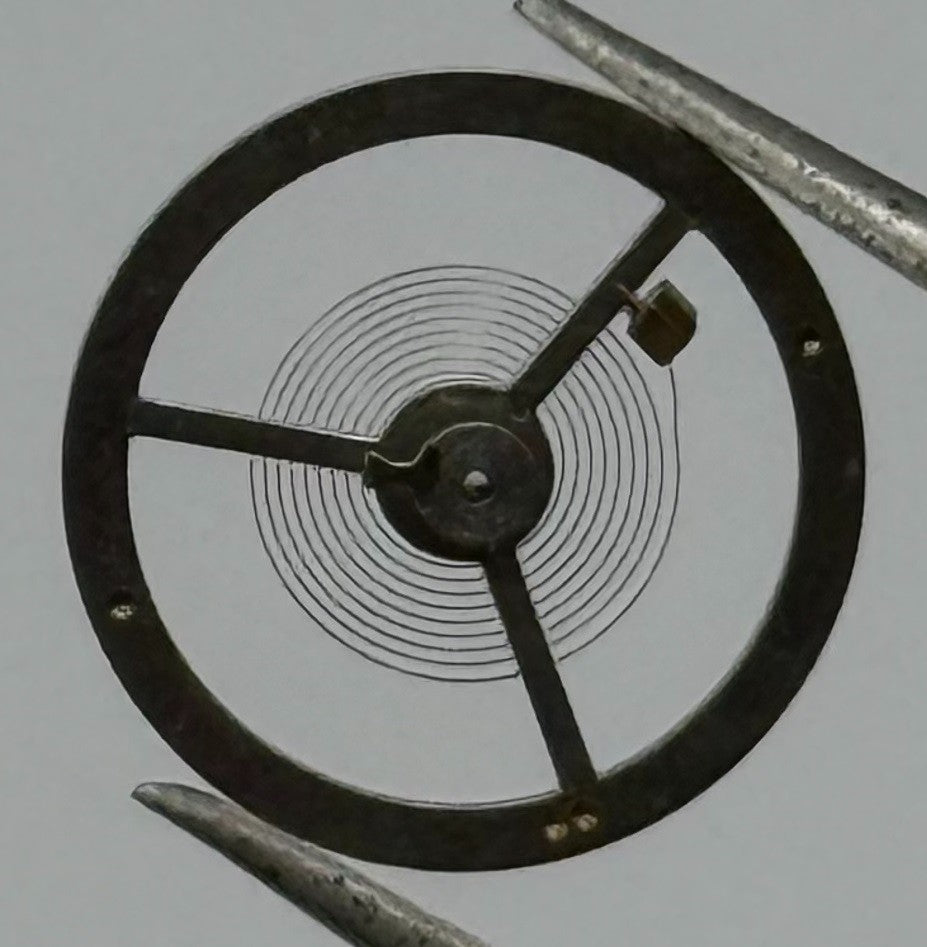 Brac 547 Balance Wheel Complete And Spring 13½’’’ 1751 Watch Movement Parts NOS
