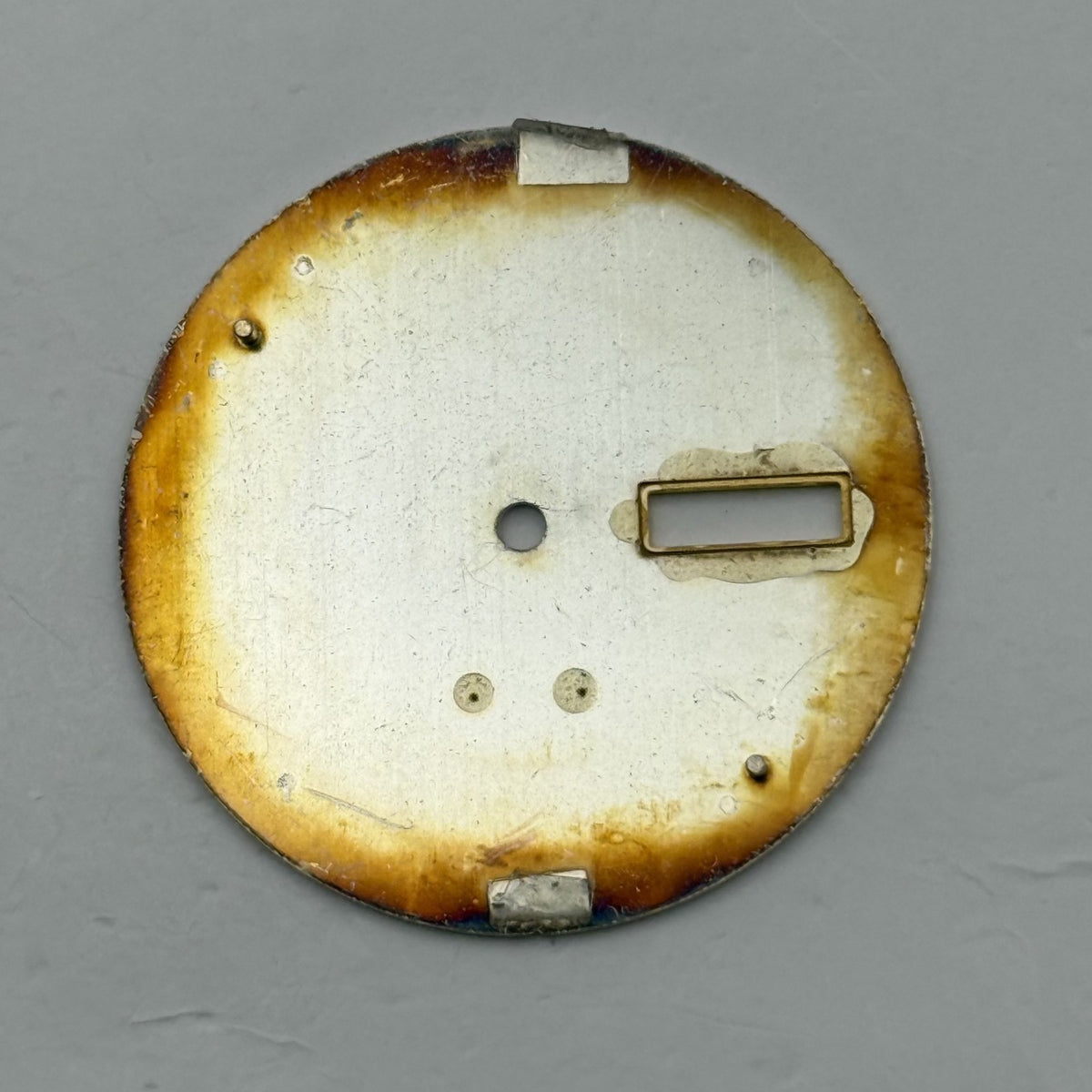 Seiko 7N43-9031 Watch Dial White Japan Vintage Spare Parts Repair 29.5mm