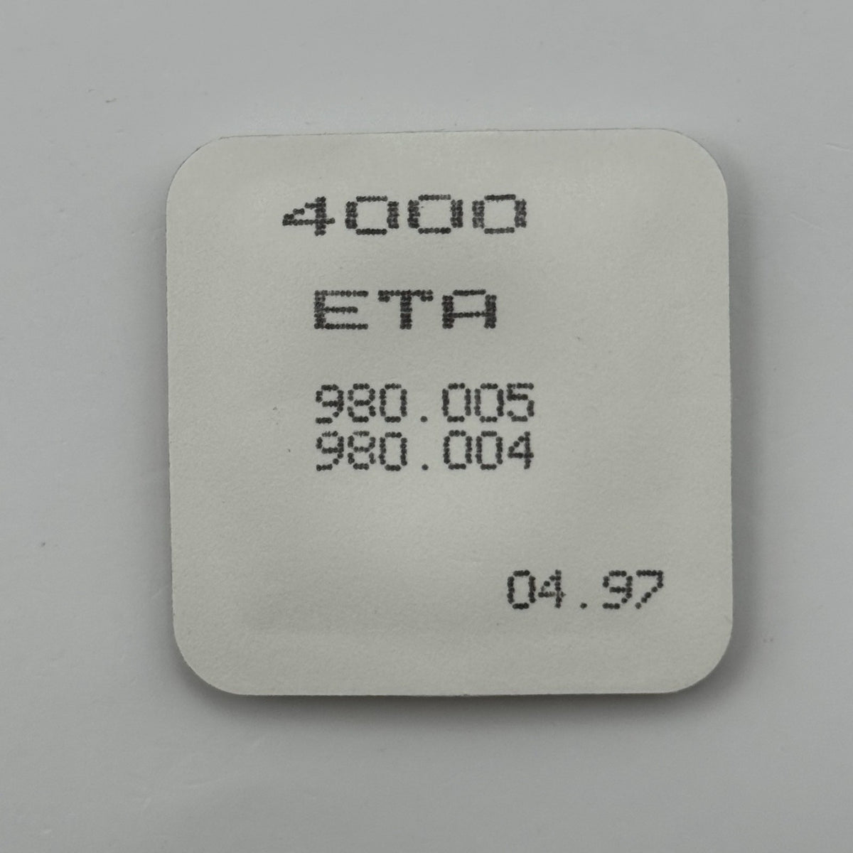 ETA 980.005 / 980.004 Circuit Part - New Old Stock - Vintage Watch Parts