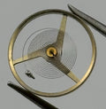 Peseux 7040 Balance Wheel Complete And Spring Renata 1681 M Watch Movement Parts