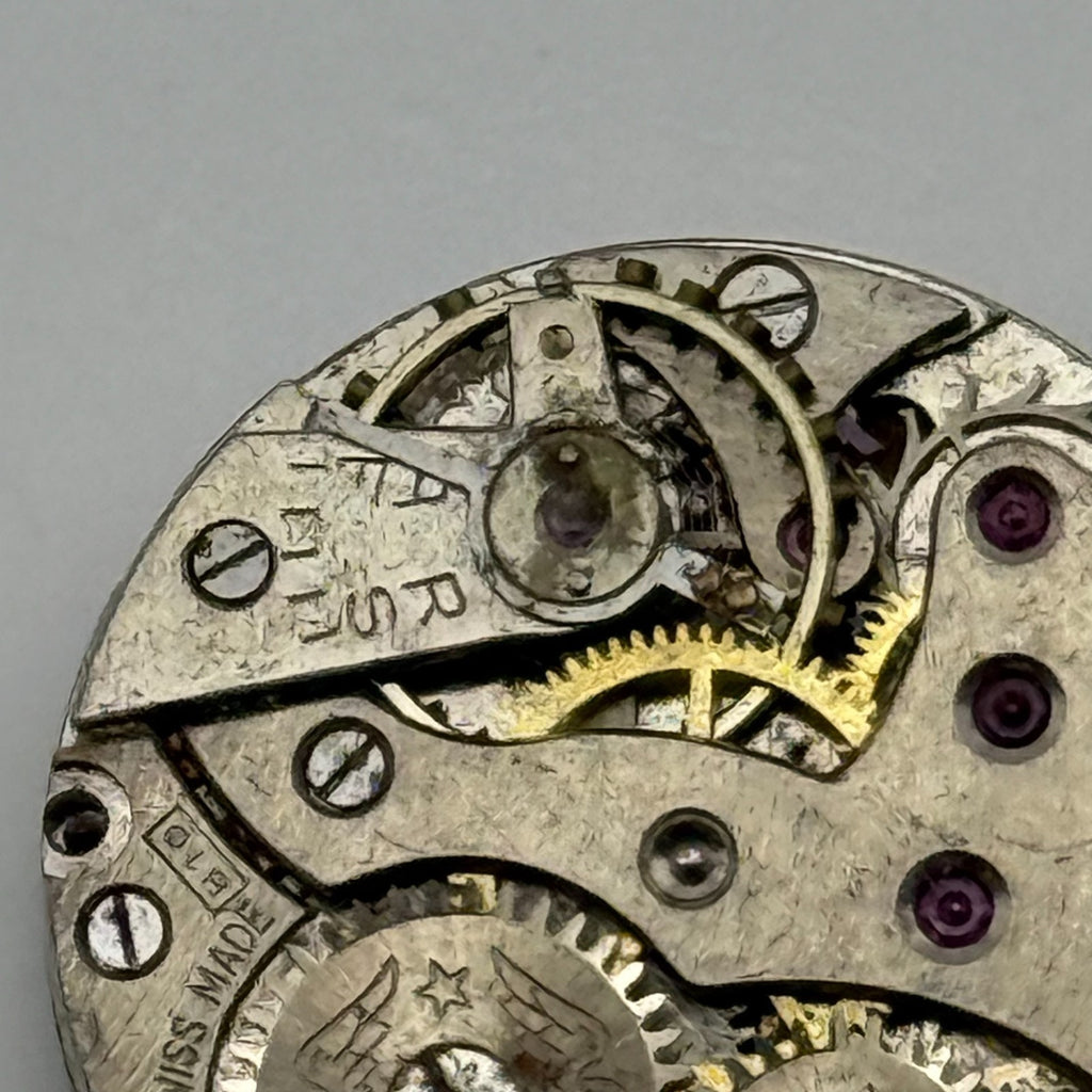 Peseux 220 Watch Movement Rotary 15 Jewels Swiss Manual Wind Parts Repair 19.7mm