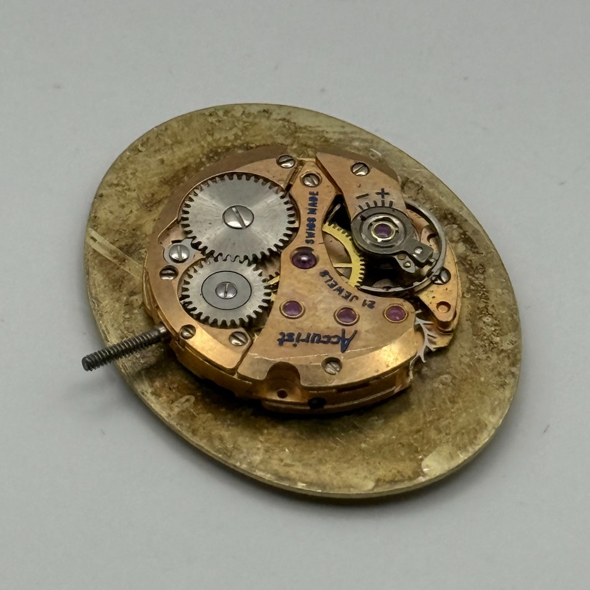 Felsa 4122 Watch Movement Accurist 21 Jewels Running Manual Wind Parts 17.1mm